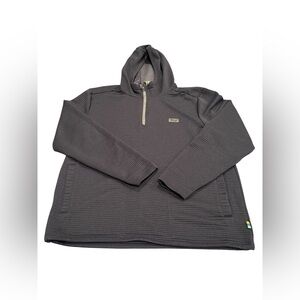 NWOT Marsh wear ribbed Quarter Zio hoodie Men’s XL dark charcoal Gray
